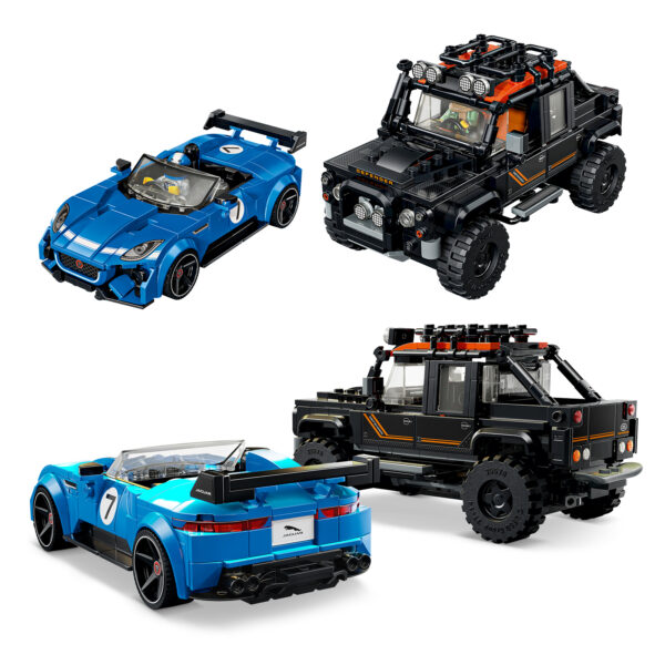 77254 LEGO Speed Champions Jaguar F-Type Projekt 7 Land Rover Defender Classic 2