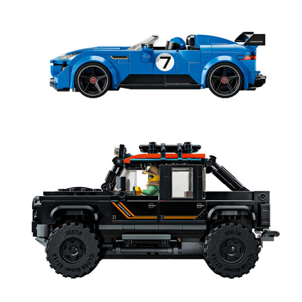 77254 LEGO Speed Champions Jaguar F-Type Projekt 7 Land Rover Defender Classic 4