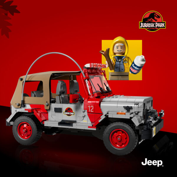 ジュラシック・ワールドのセット77984 ジュラシック・パーク ジープ・ラングラーは、LEGOショップで購入できます。