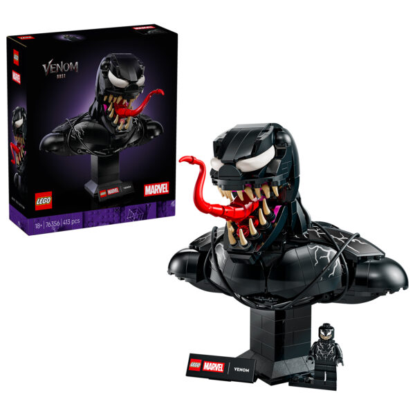Lego Marvel 76356 busto di Venom 2026 1