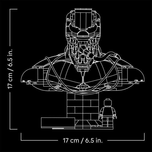 Lego Marvel 76356 busto di Venom 2026 7