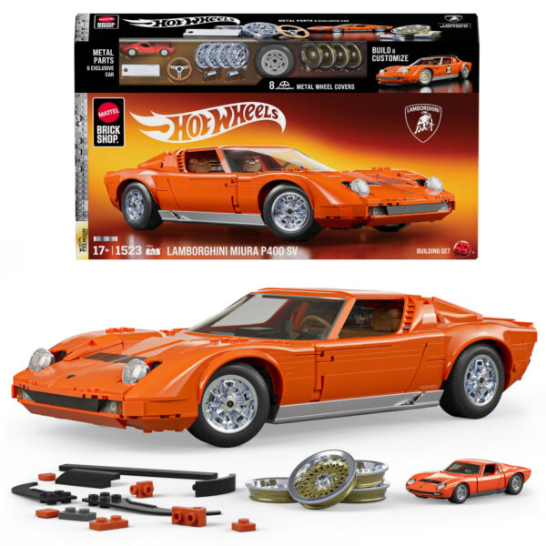 negozio mattel brick lamborghini miura p400 sv