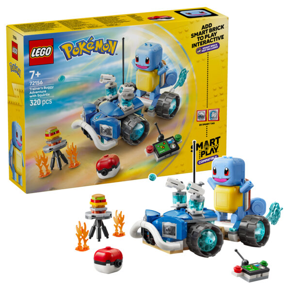 Lego Pokémon 72156 Avventura con il buggy dell'allenatore e Squirtle