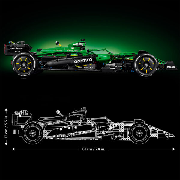 Lego Technic 42240 Aston Martin Aramco AMR25 4